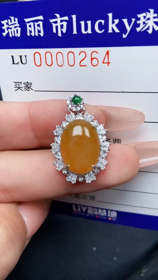 【闪购商品】翡翠颈饰银S925镶嵌0264