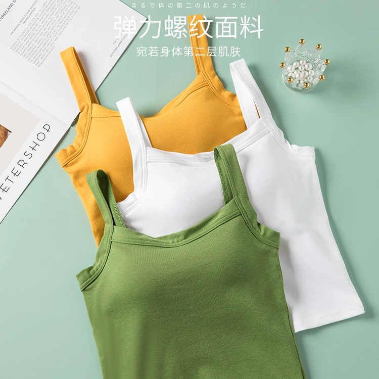 M017宽肩带吊带美背