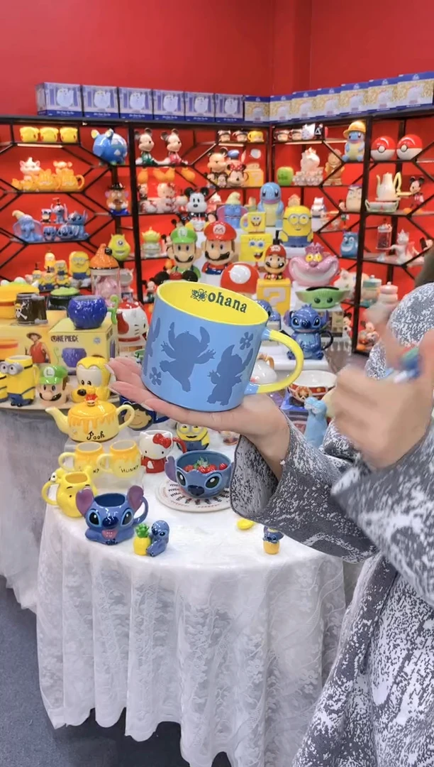 【闪购商品】1@@陶瓷杯史迪仔杯子