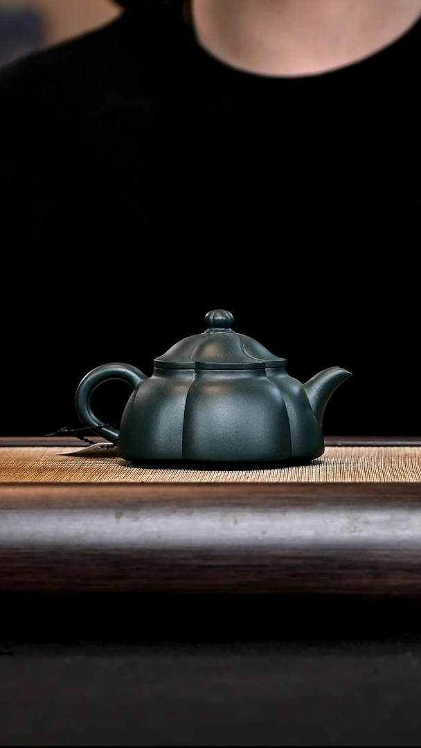 【闪购商品】紫砂茶壶JST16238 五瓣梅 绿泥
