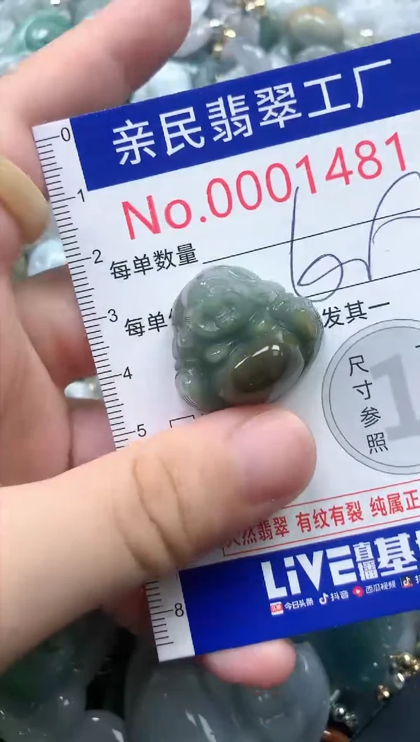 翡翠未镶嵌吊坠(不含链)1481