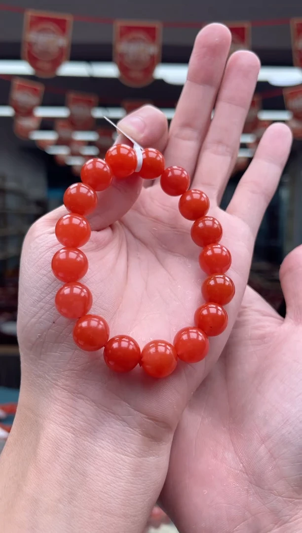 【闪购商品】南红玛瑙A31未镶嵌12mm保山南红单圈