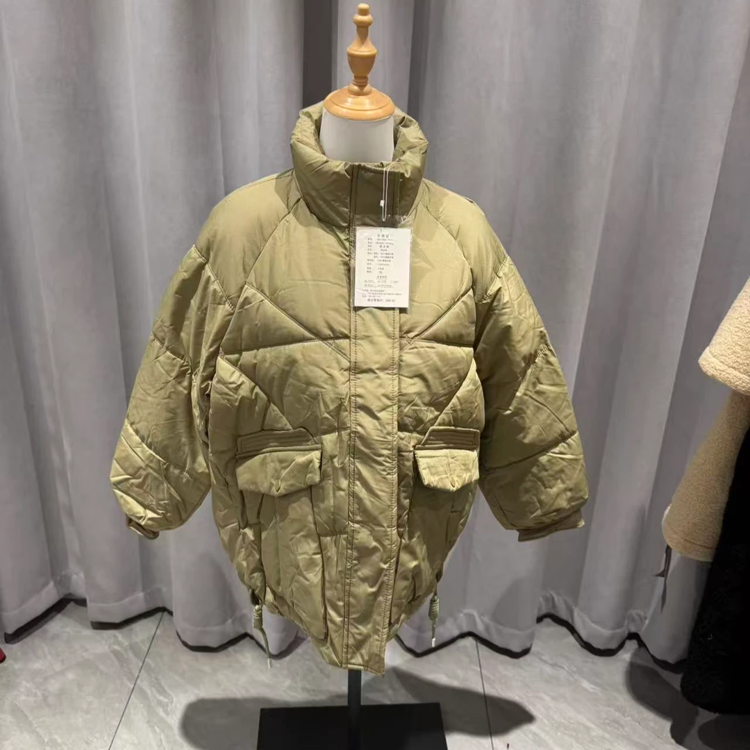 棉服松版型前面大口袋可以穿到135斤身高不限制