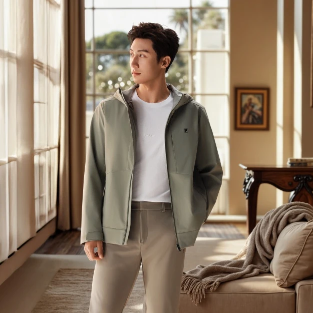 FILA/斐乐【黄景瑜同款】男士运动外套春季新款防泼水面料513704F