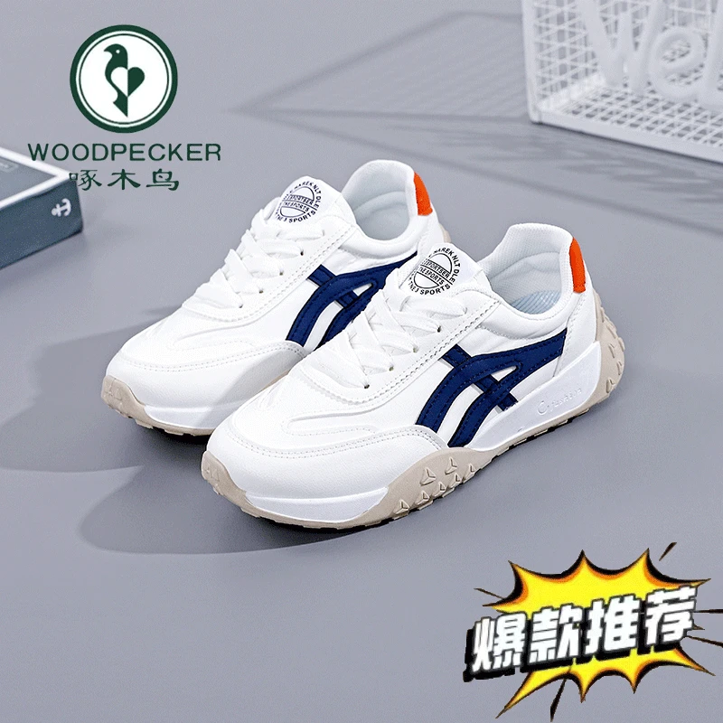 啄木鸟断码特价皮面薄款运动鞋女2025新款夏季平底透气休闲鞋女鞋