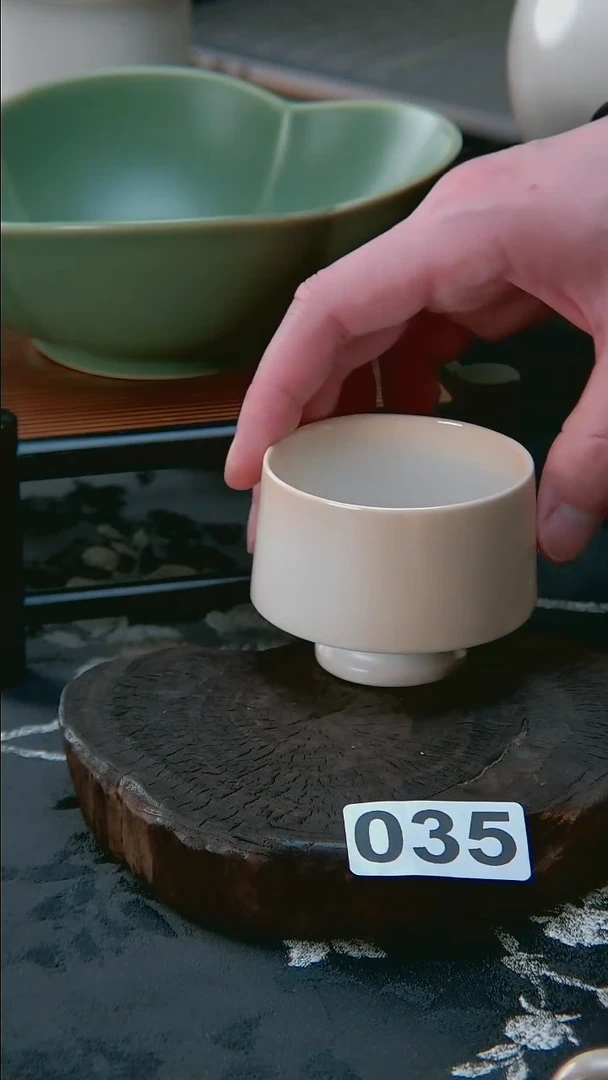 全品 柴烧款小高足 035