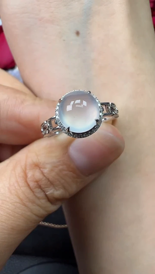 【闪购商品】翡翠戒指18K金镶嵌戒指