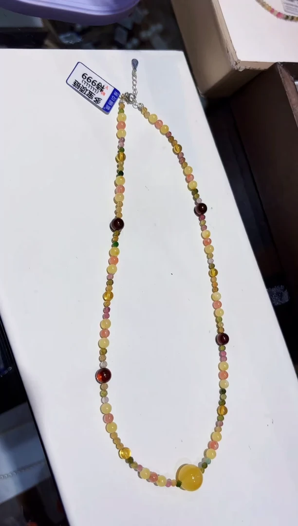 未镶嵌颈饰蜜蜡项链