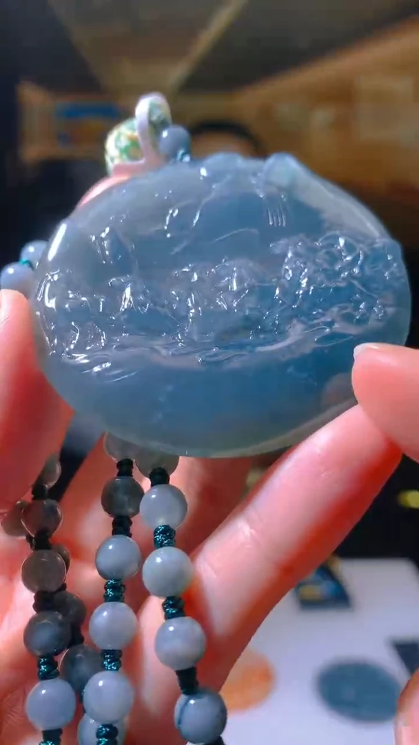 未镶嵌定制翡翠毛货闪购链接GS010-80160带珠链