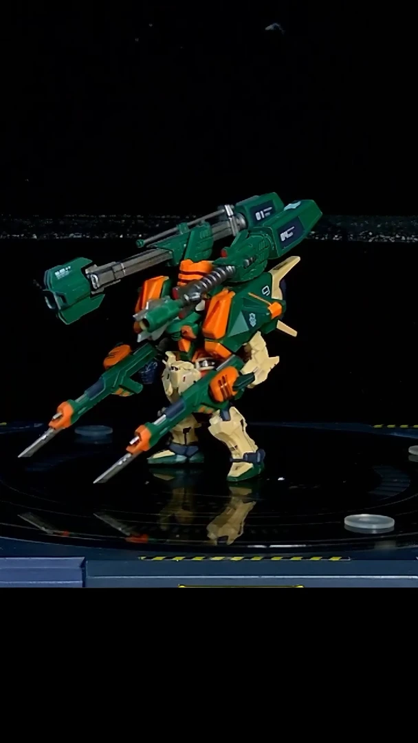 【重涂】FW翠绿暴风高达模型摆件
