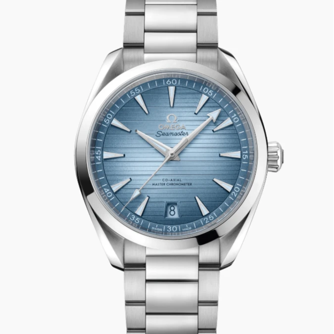 未使用 Omega/欧米茄 海马150冰蓝海王波塞冬男士机械表公价53600