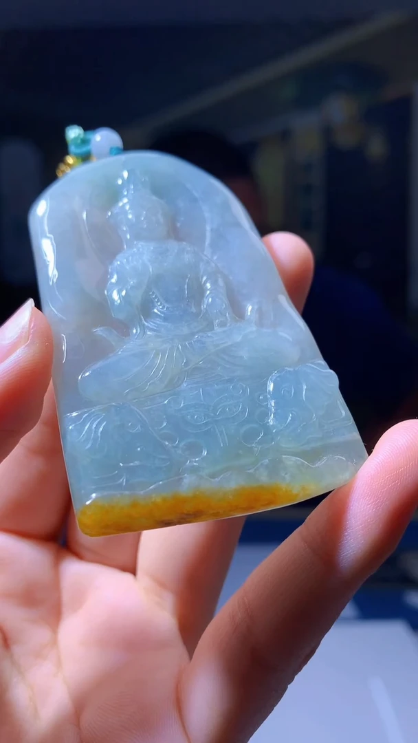 定制翡翠未镶嵌1119hm-毛货挂件20