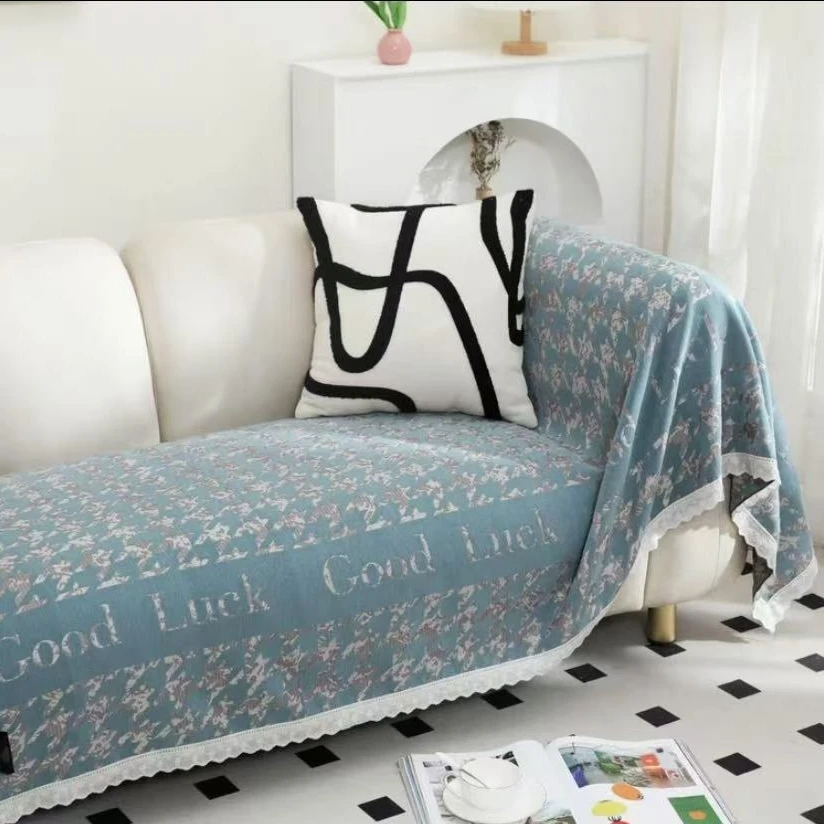 【千鸟好运沙发巾】90*210cm亲肤多功能可爱沙发巾