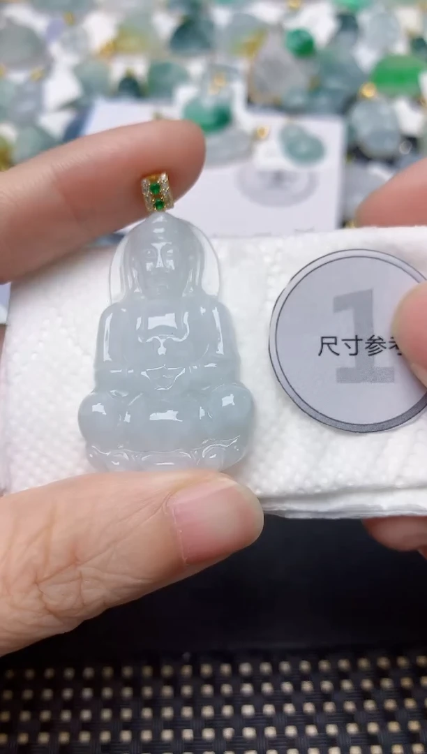 颈饰未镶嵌翡翠天然缅甸A货翡翠