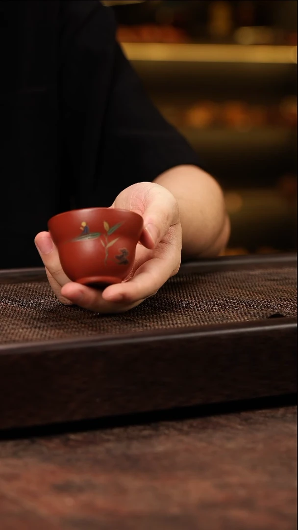 茶壶紫砂朱泥葫芦杯