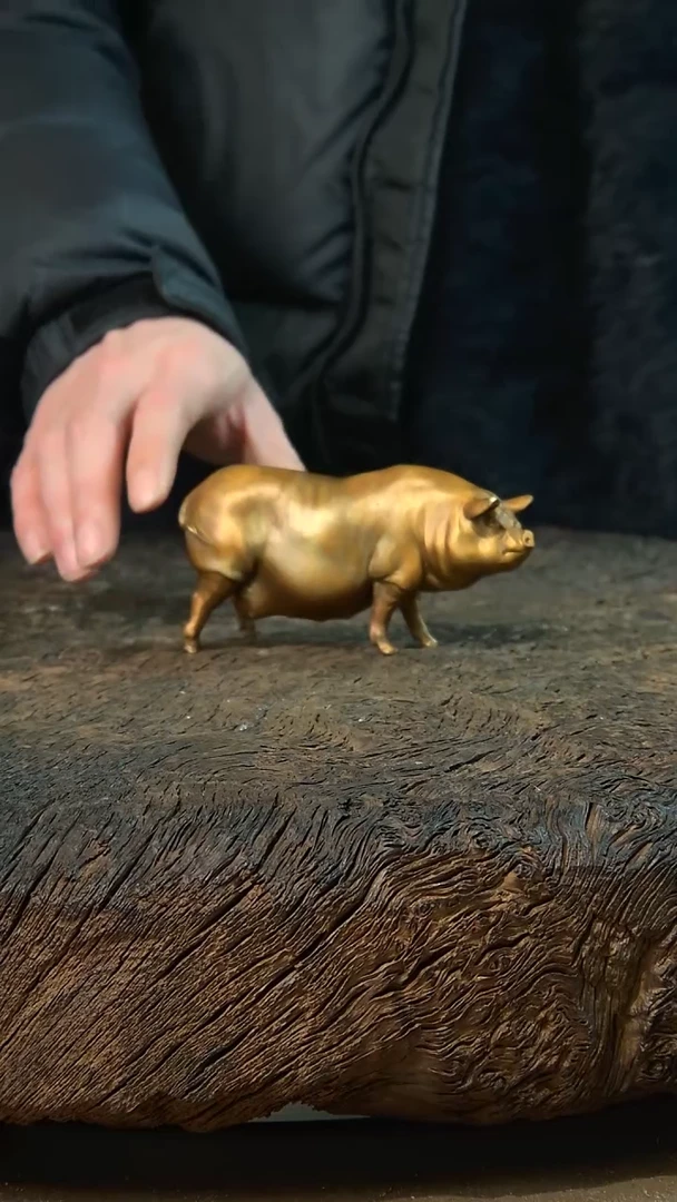 【闪购商品】黄铜猪猪