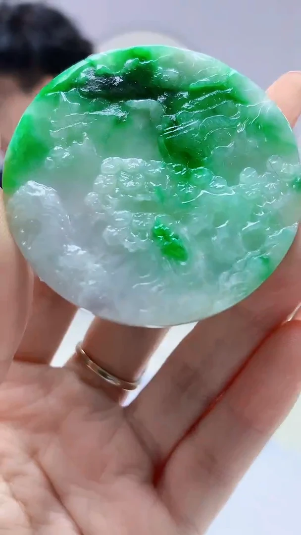 【闪购商品】定制翡翠未镶嵌4688DD-毛货挂件54