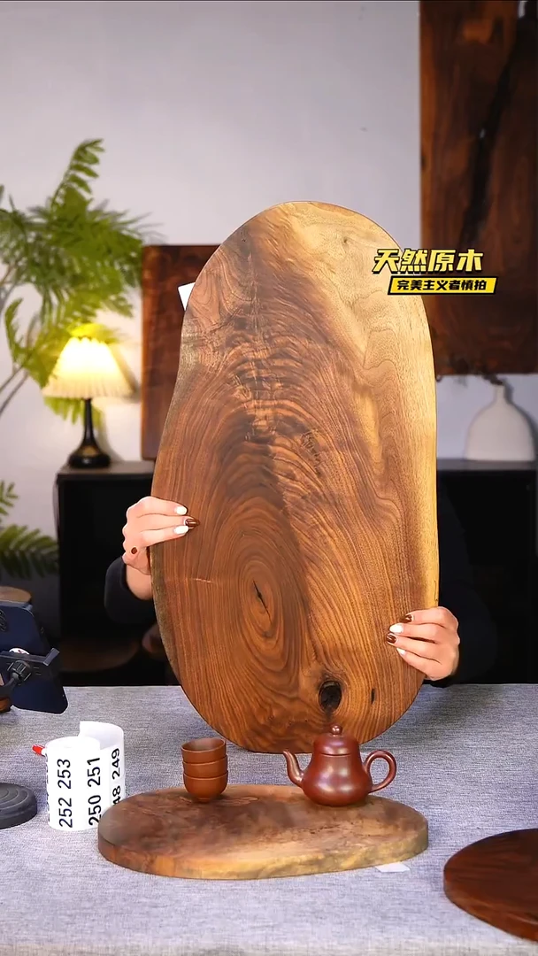 木北美黑胡桃原木.干裂疤结不属于商品质量问题完美主义者慎拍