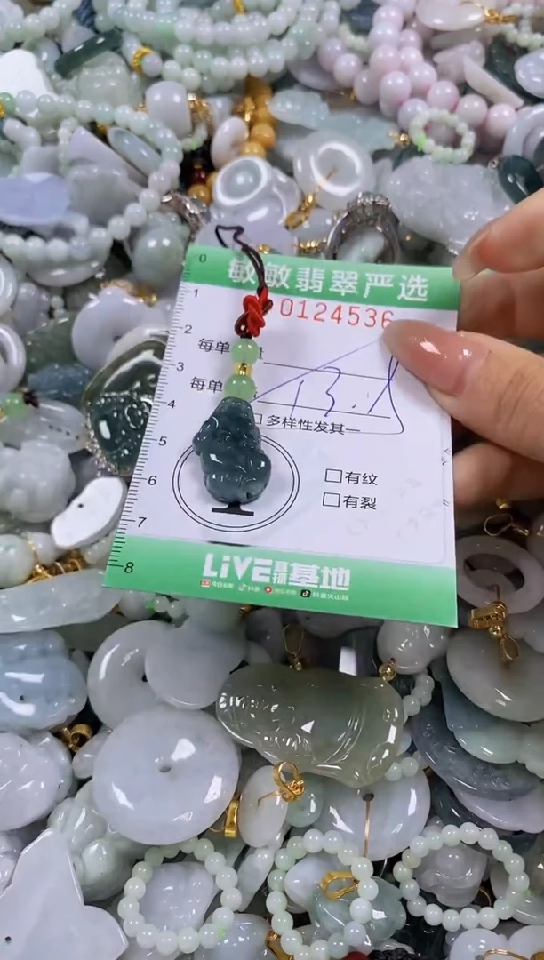 【闪购商品】翡翠颈饰未镶嵌闪购0124536多样性发其一