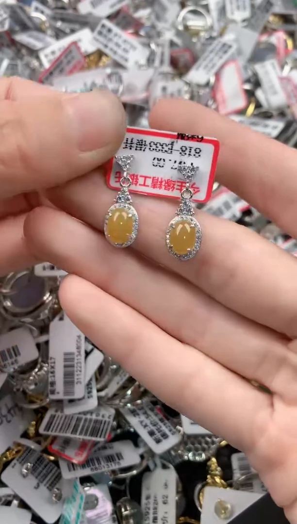 银S925镶嵌戒指翡翠3333----1