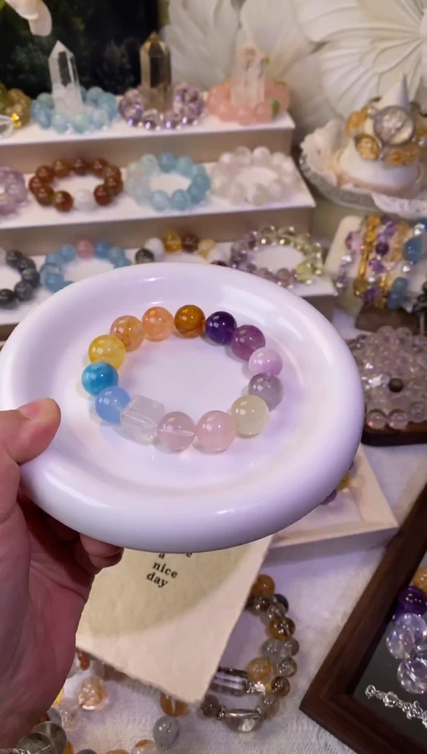 未镶嵌手串水晶多宝设计款15mm