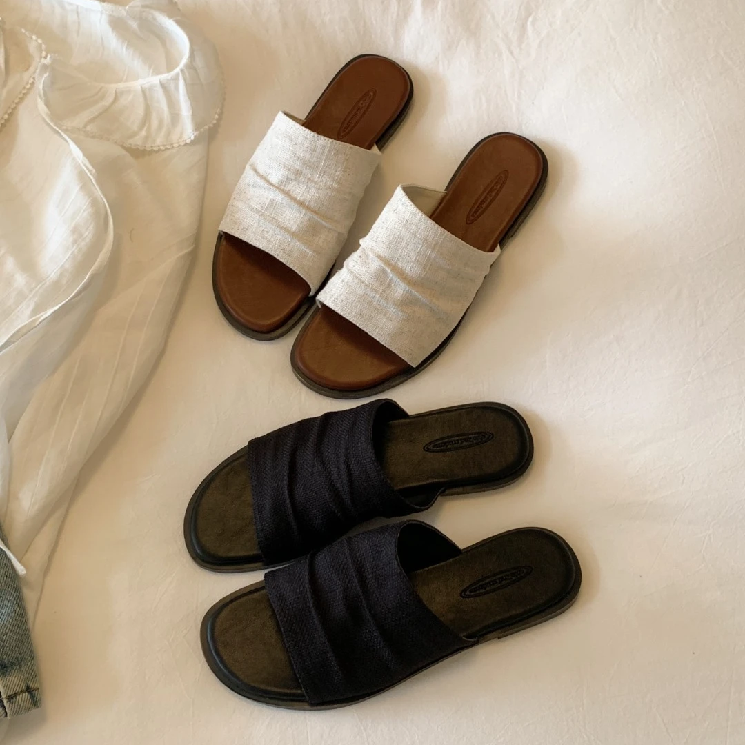 南风×Chio2nd 拖鞋女夏外穿高级感2025新款简约百搭一脚蹬凉拖