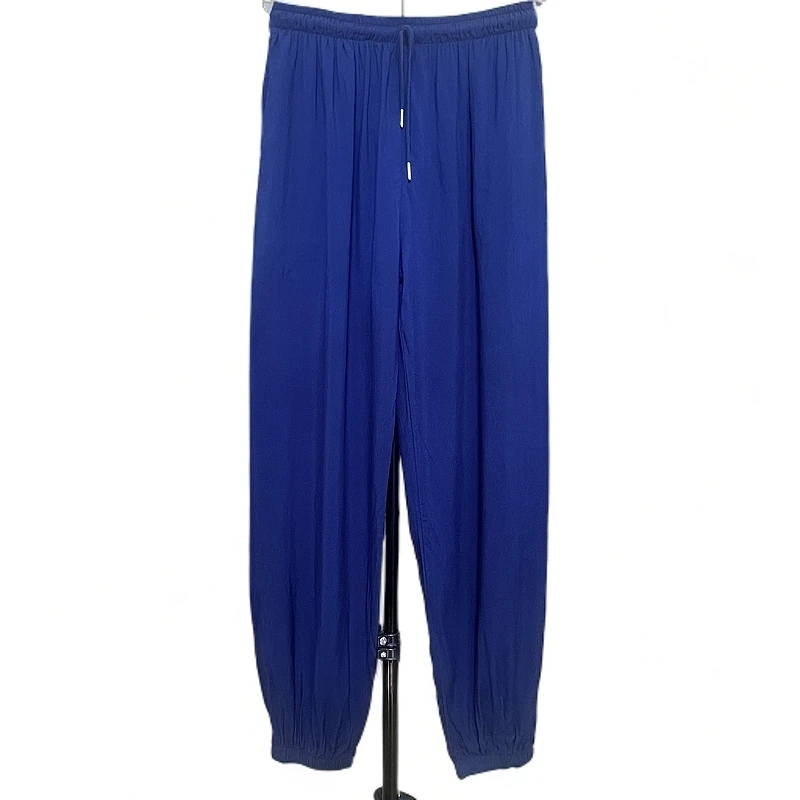 中国风夏季休闲宽松黑色阔腿裤男轻薄透气防纹灯笼裤女长裤子夏季