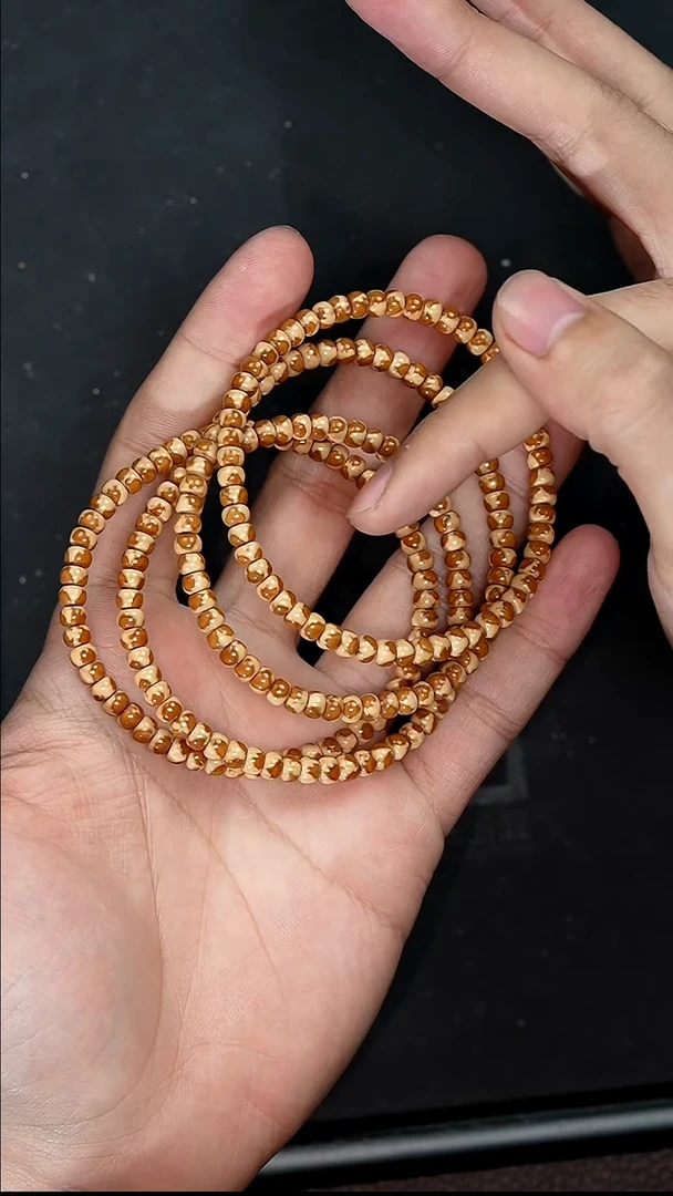 手串紫金鼠3262三花熊猫实心小肉包5+