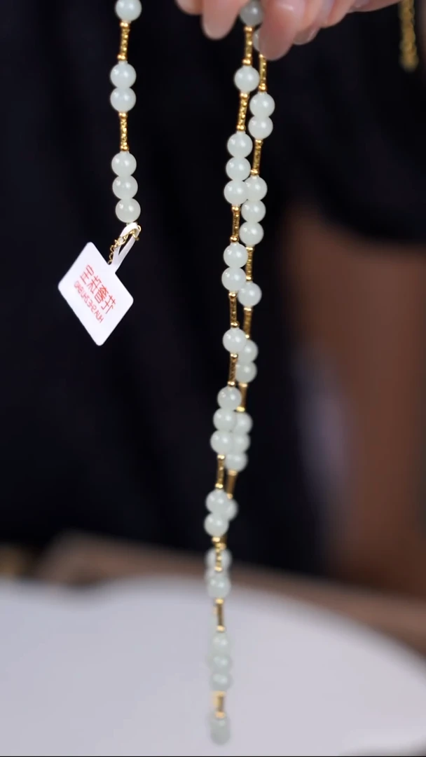 颈饰银S925镶嵌和田玉@