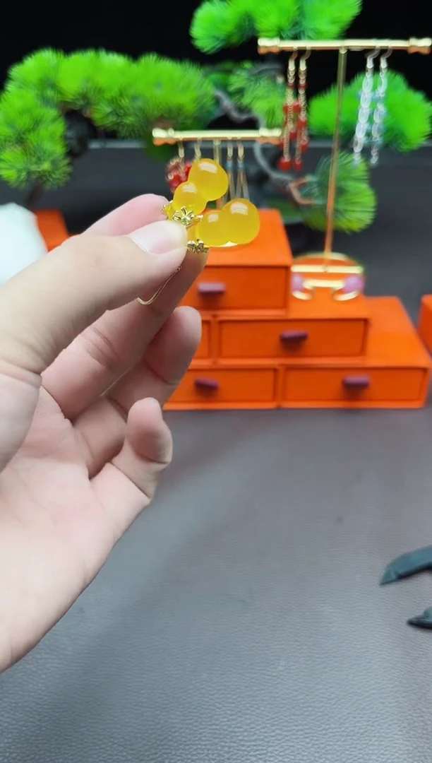 玛瑙/玉髓耳饰银S925镶嵌333