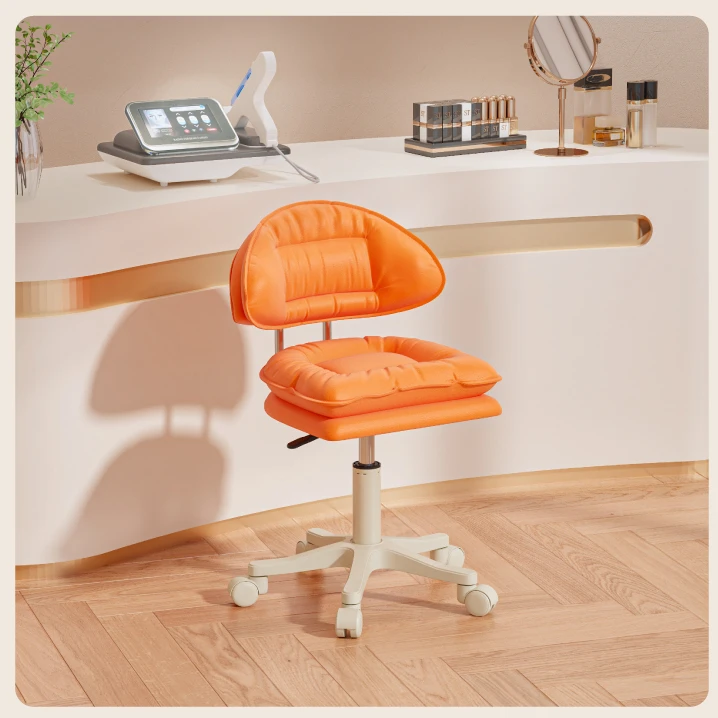 简约电脑椅凳子学习椅升降办公转椅子化妆椅书桌椅宿舍靠背面包凳