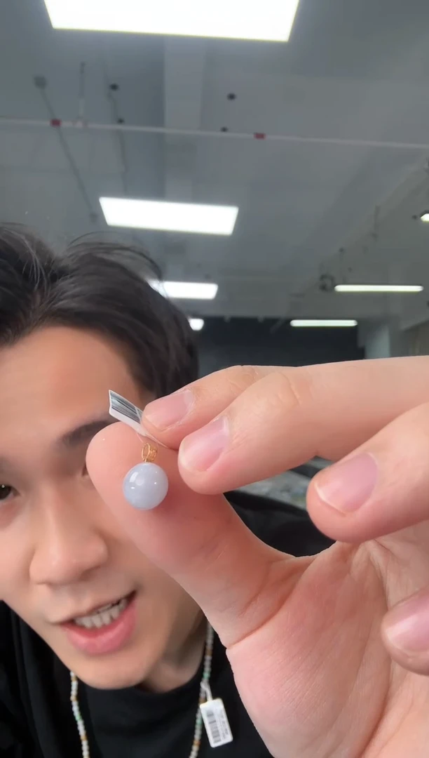 吊坠(不含链)18K金镶嵌翡翠翡翠吊坠