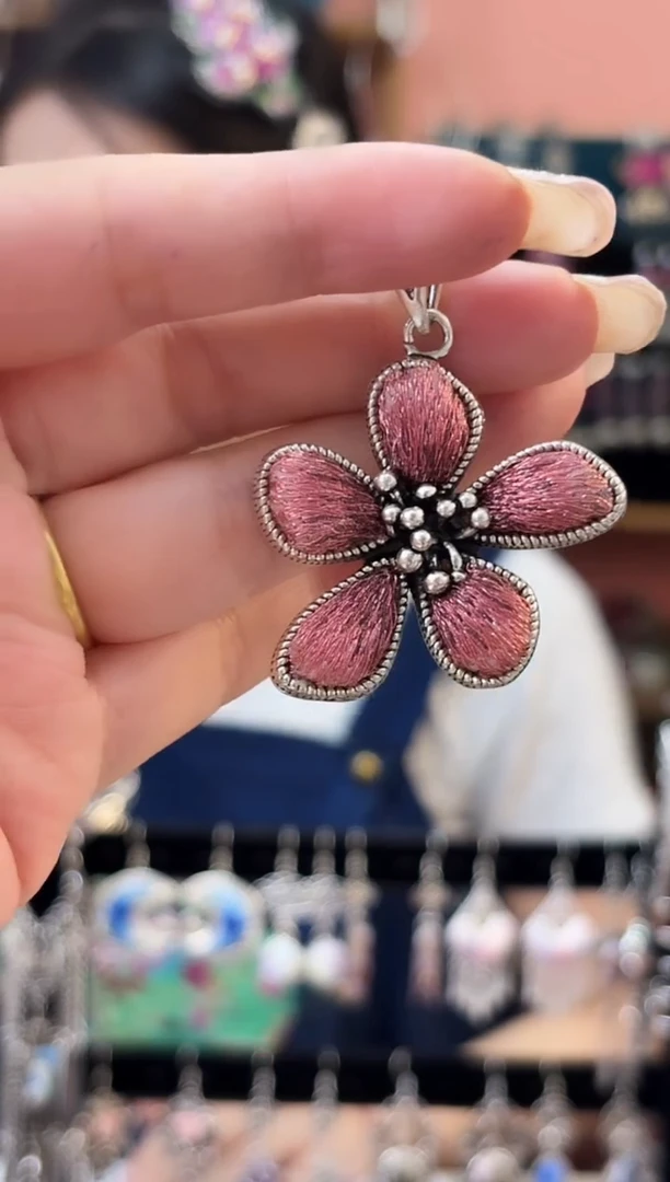 织绣艺枝独绣老绣饰品279