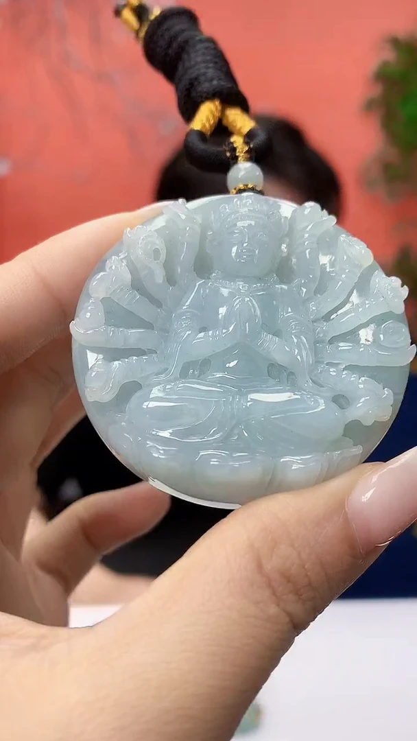 未镶嵌定制翡翠5060ty-毛货挂件136
