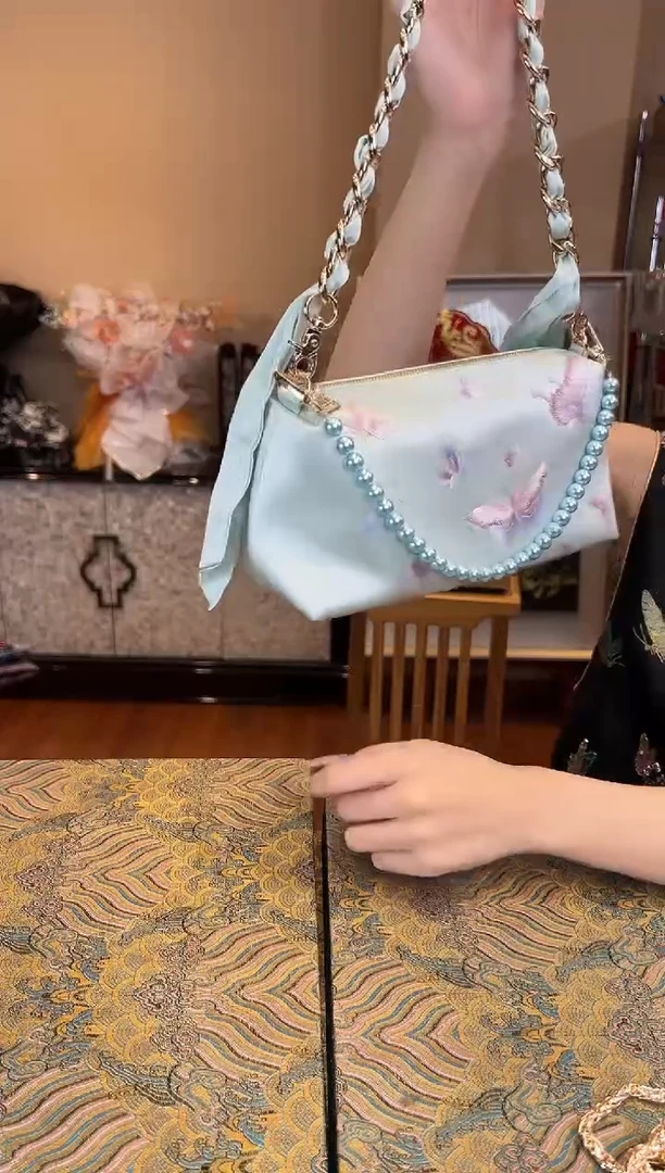 刺绣苏绣手工刺绣包包 不带珠链