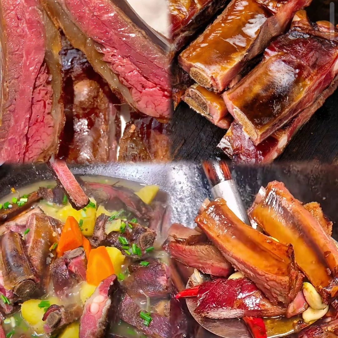 特价烟熏腊排骨4斤 农家腊排骨 烟熏腊排骨边角默认切块