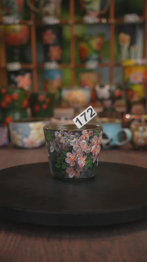 紫砂油画手绘釉下彩172
