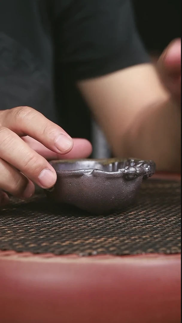 茶壶紫砂5号柴烧龙杯暇