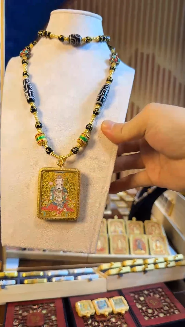 铁合金花岗石汽车唐卡挂件666