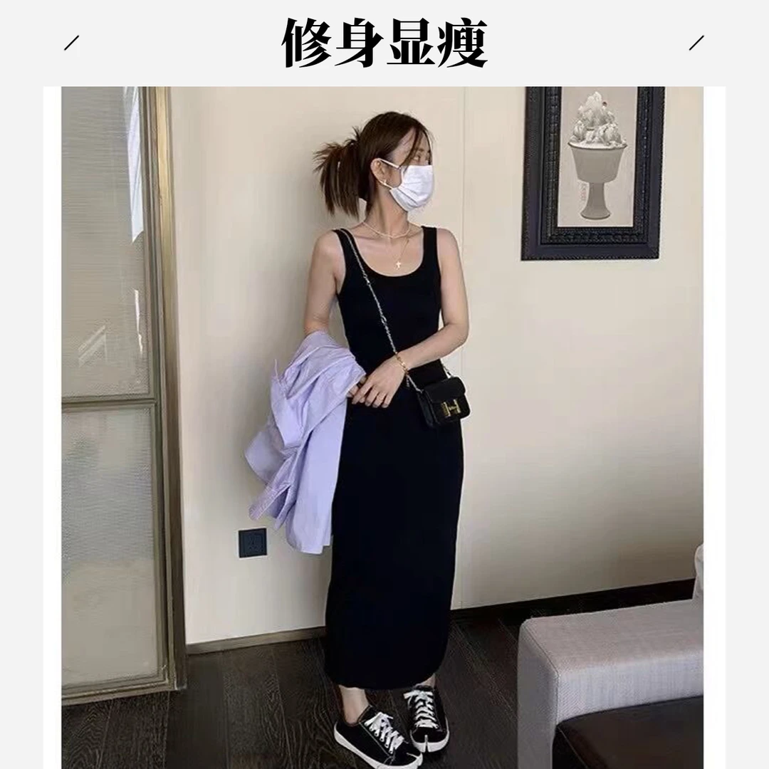 《944》按编号拍 韩国设计感时尚连衣裙百搭气质显瘦黑色裙子