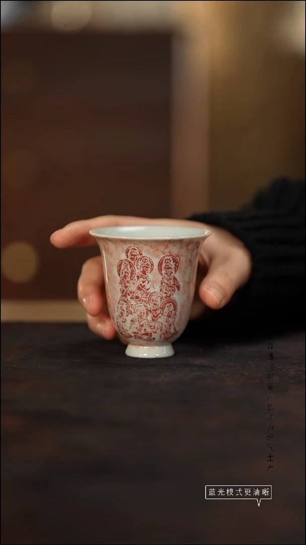 瓷片景德镇斌芬陶瓷/奏乐图为你