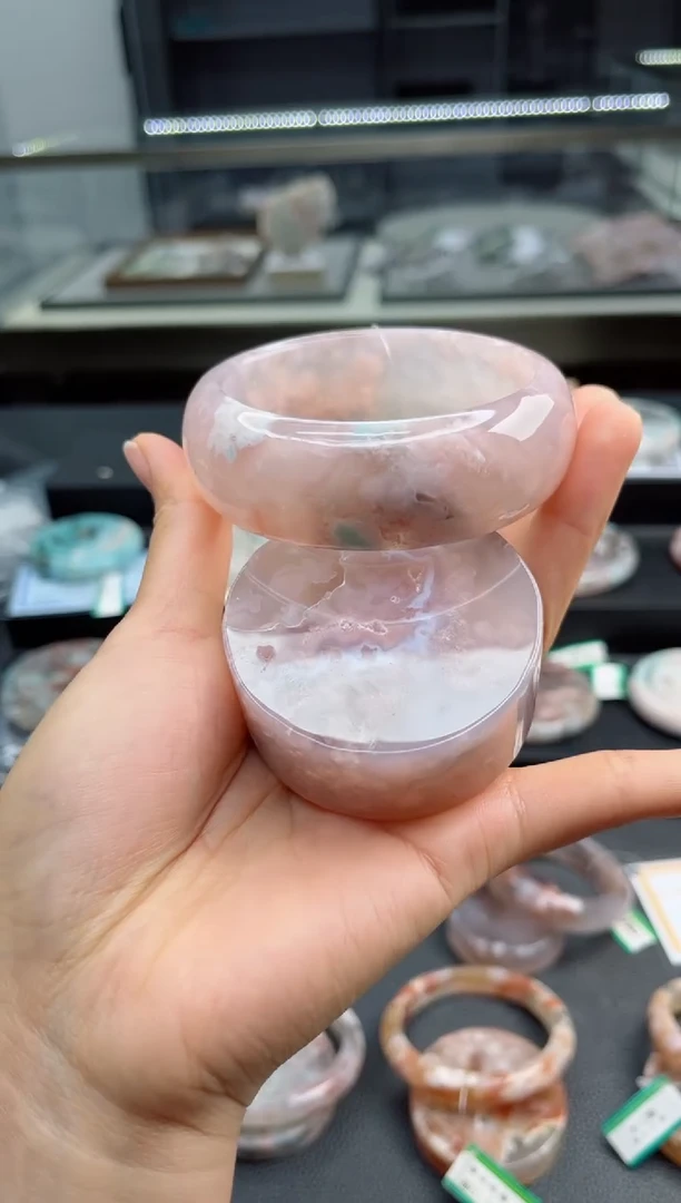 石英质玉手镯未镶嵌59圈口（赠送镯心）S987263