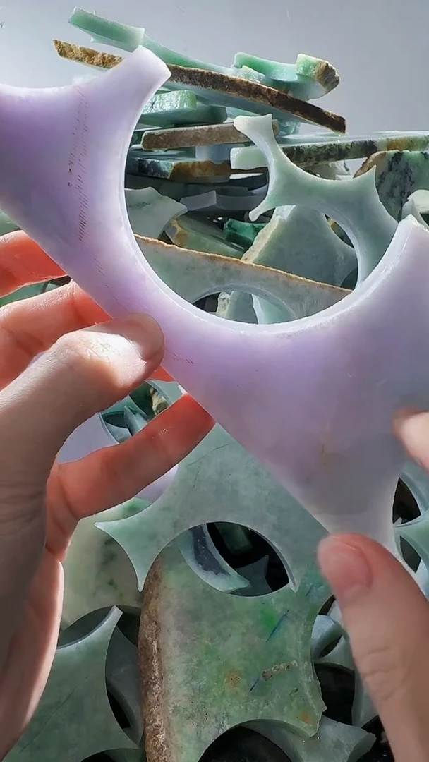 裸石翡翠缅甸翡翠A货文451