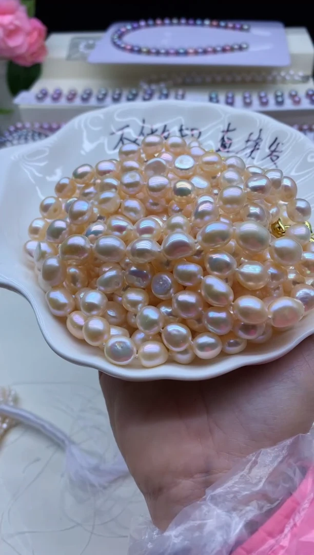 【闪购商品】淡水珍珠颈饰未镶嵌淡水珍珠项链多样性发其一