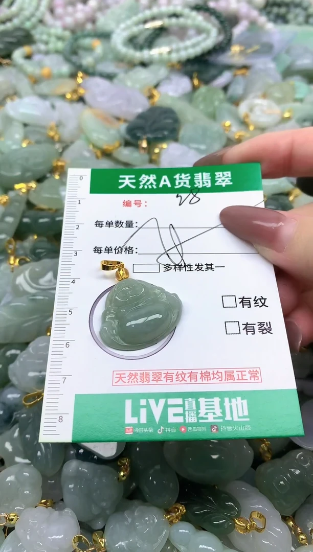 颈饰未镶嵌翡翠纯天然缅甸A货翡翠-28