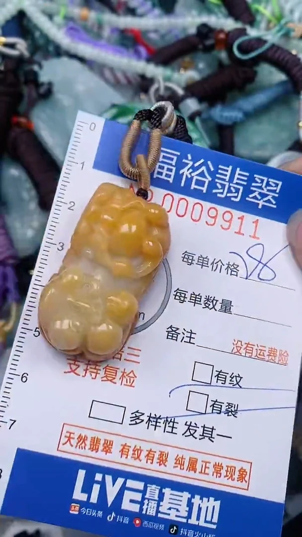 翡翠未镶嵌颈饰...0009911