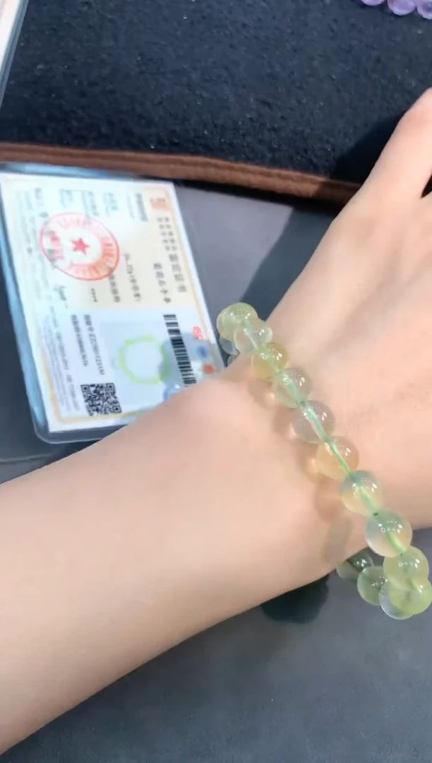 【闪购商品】葡萄石手绳未镶嵌108号葡萄石单圈9mm