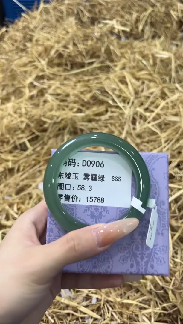 未镶嵌手镯石英质玉D0906