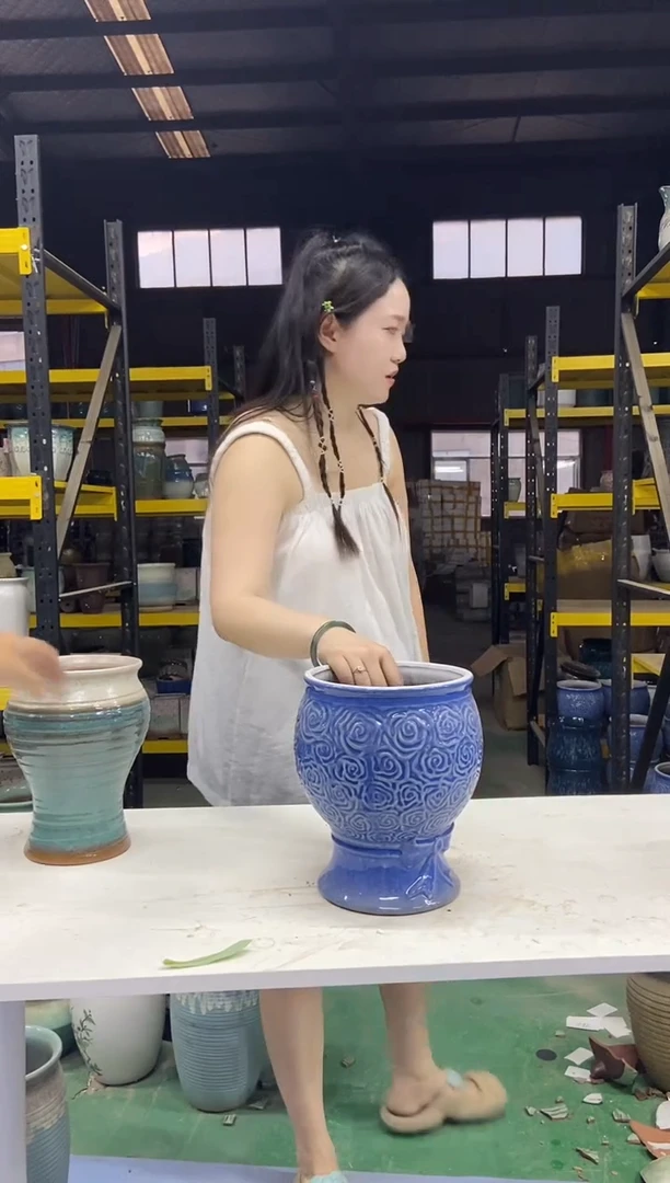 紫砂花盆宜兴紫砂粗陶花盆尺寸18*24