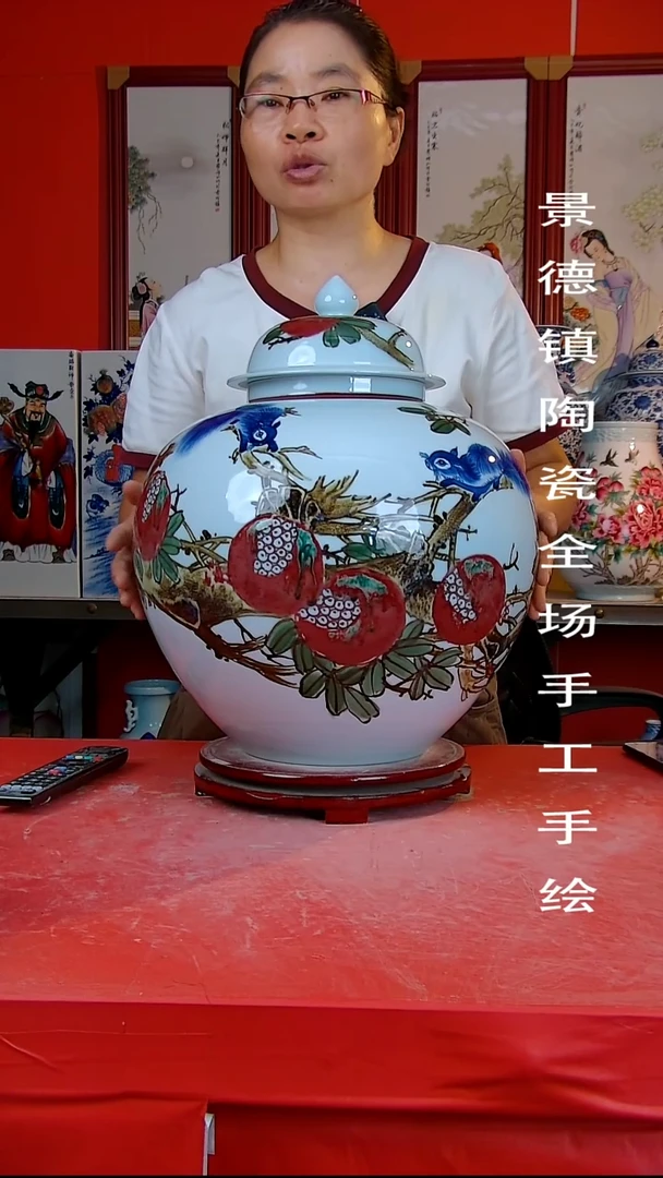 摆件景德镇陶瓷 全场手工手绘